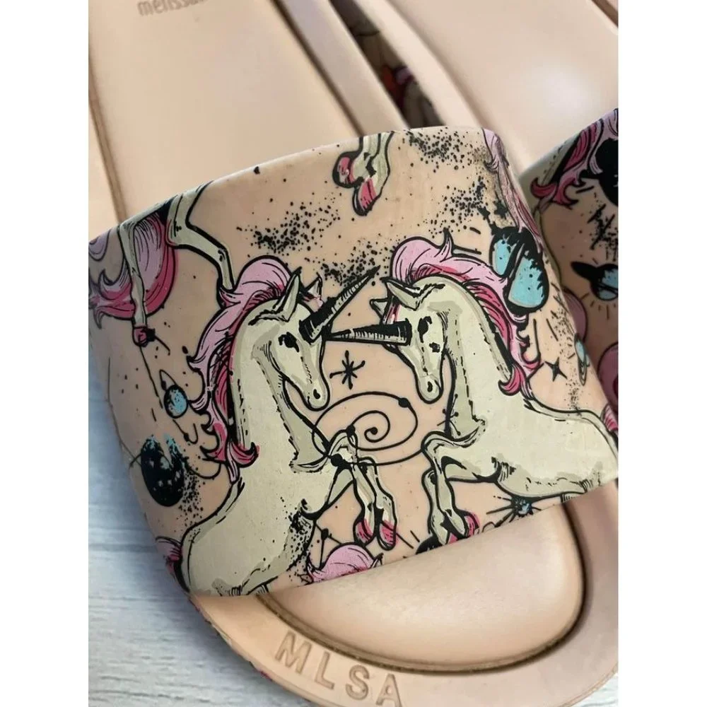 Mel by Mini Melissa Unicorn slides size 4‎