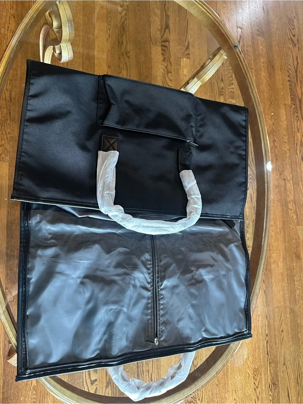NWT NOBL Black Garment Fold to Duffel Travel Bag
