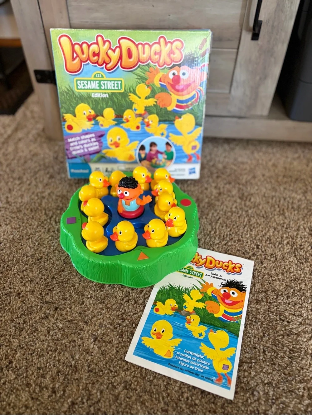 Lucky Ducks Sesame Street Kids Game - Yellow & Green