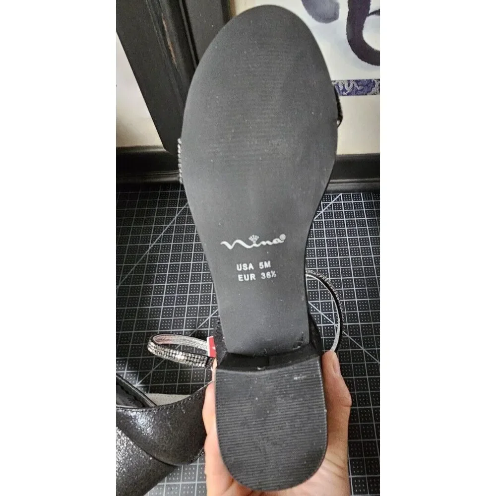 Nina shimmer upper leather