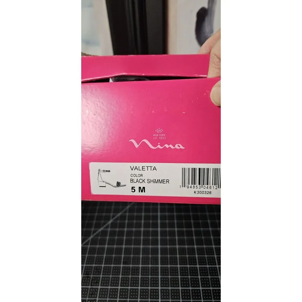Nina shimmer leather upper