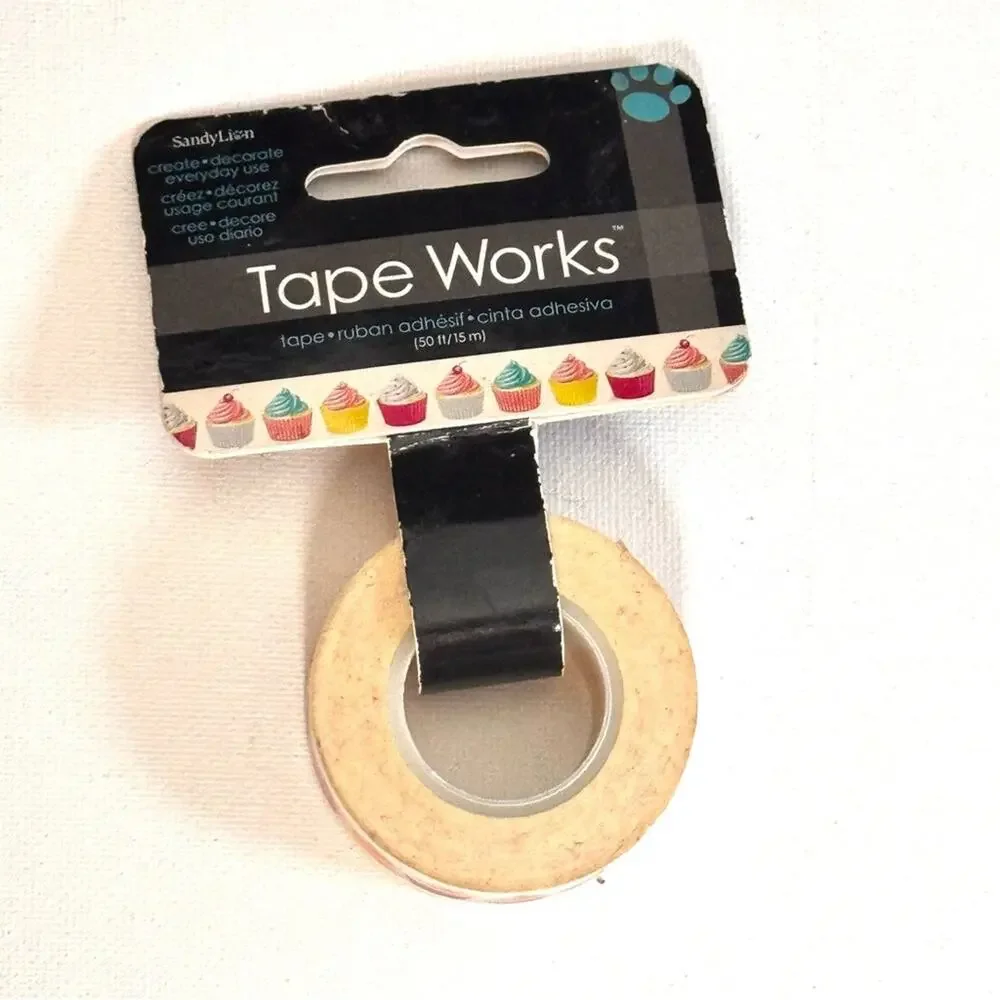 Tape Works Decorative Notebook Journal Craft Tape Two Pack New in Package