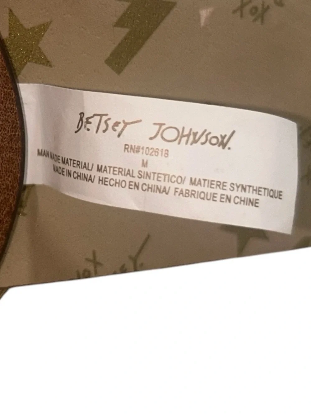 Betsey Johnson faux bounded belt