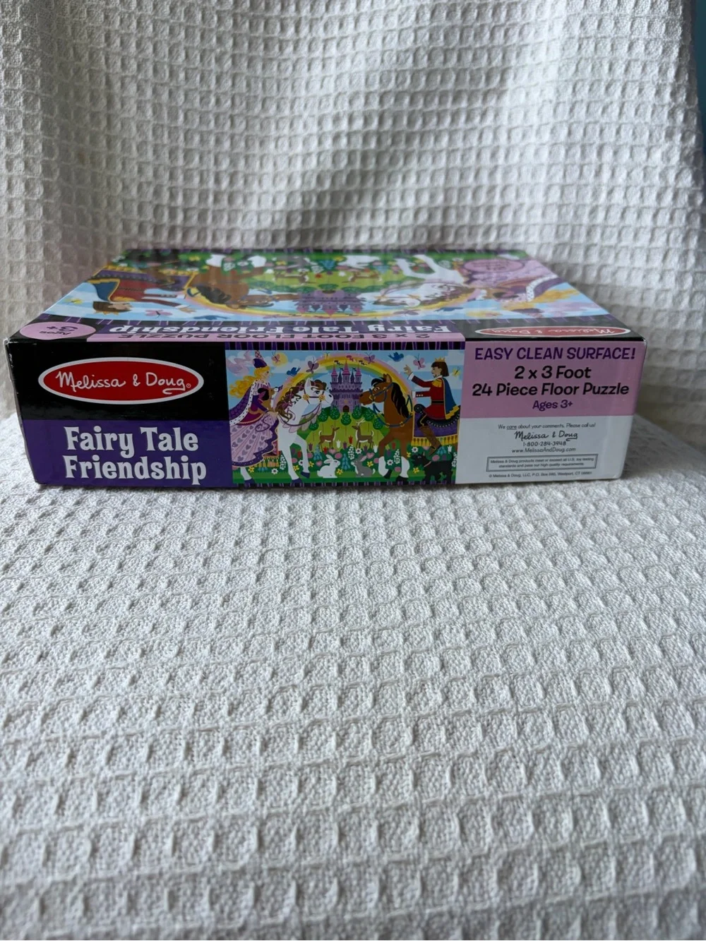 Melissa & Doug Fairy Tale Friendship Kids Floor Puzzle 24 Jumbo Pieces 2’X3’ EUC