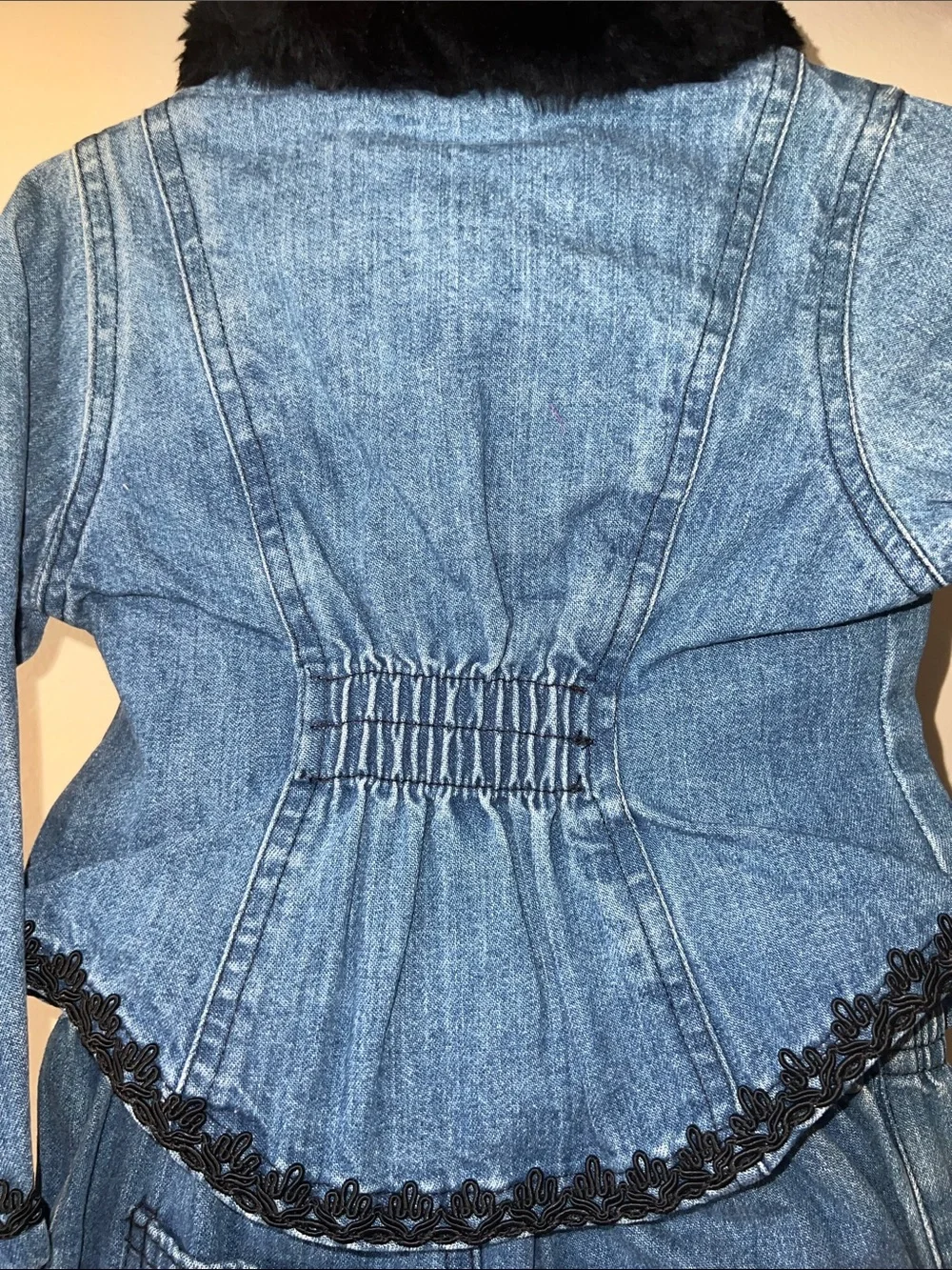 Vintage SF BLUES Denim Set - Classic Blue with Black Trim