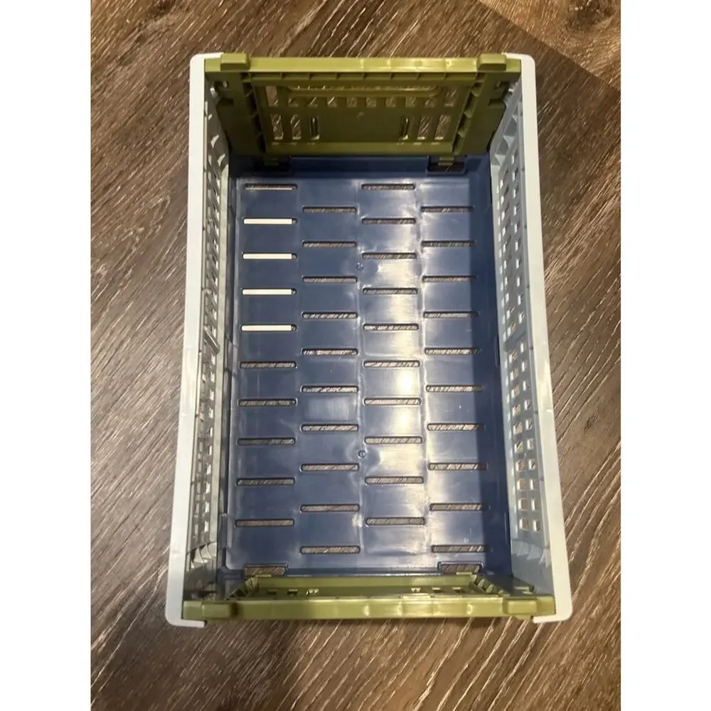 HAY Colour Crate Mix Small Dusty Blue Case Of 6 NEW Storage Crates