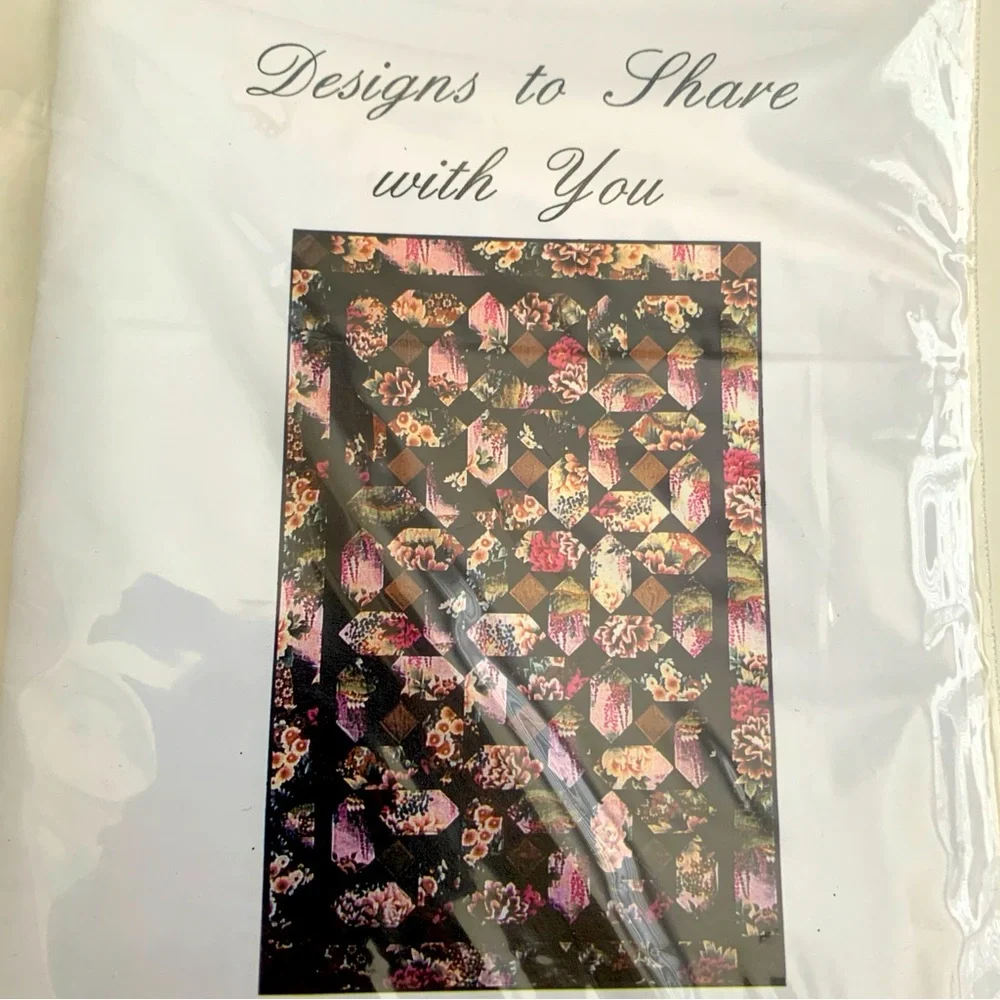 Oriental Tiles and Bargello Kimono Quilt Patterns Lot of 2 NWT