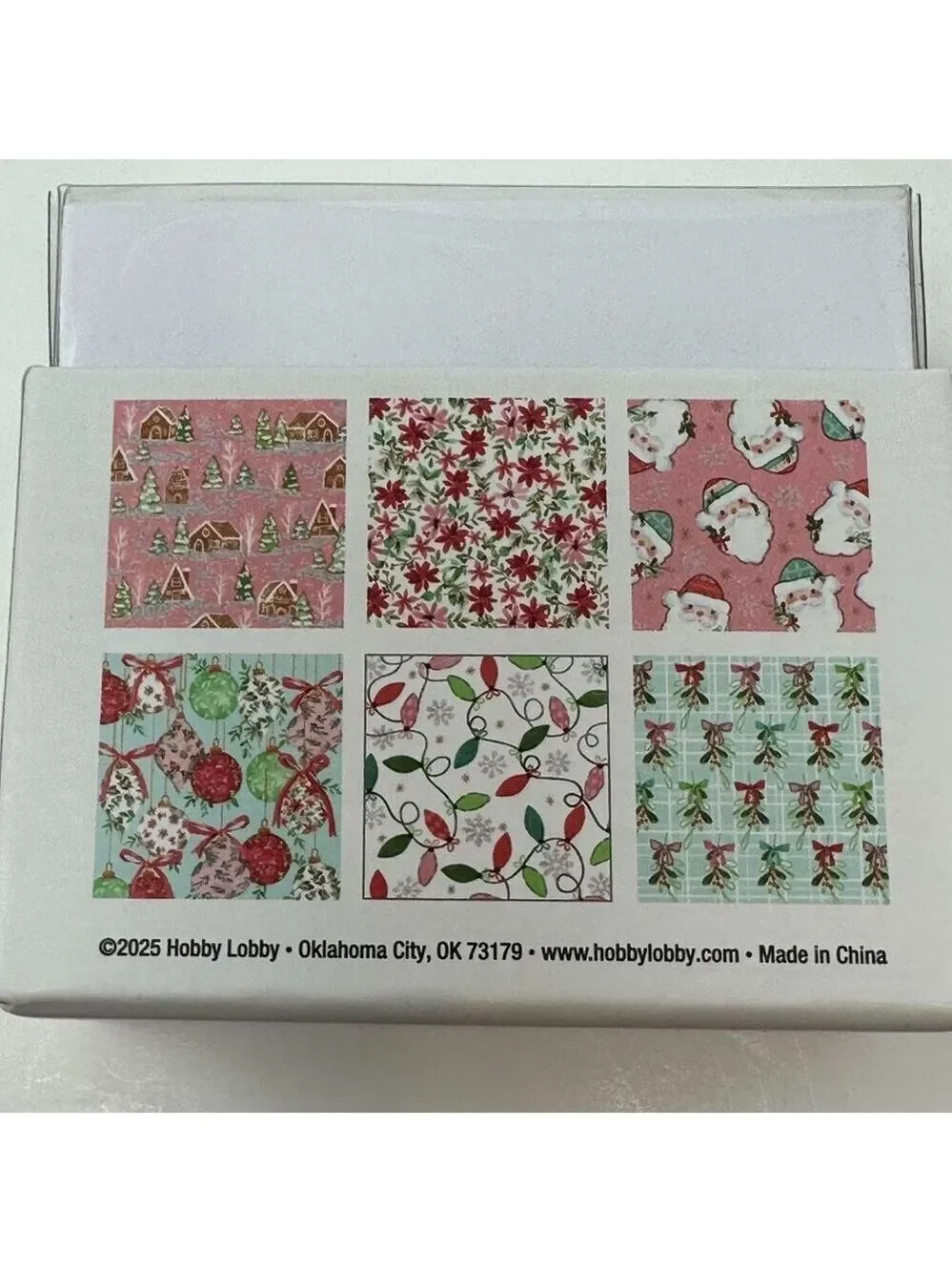 Christmas Yuletide Paper Mini Cards Envelope Set 24 Pcs 3x3 Hobby Lobby Coquette