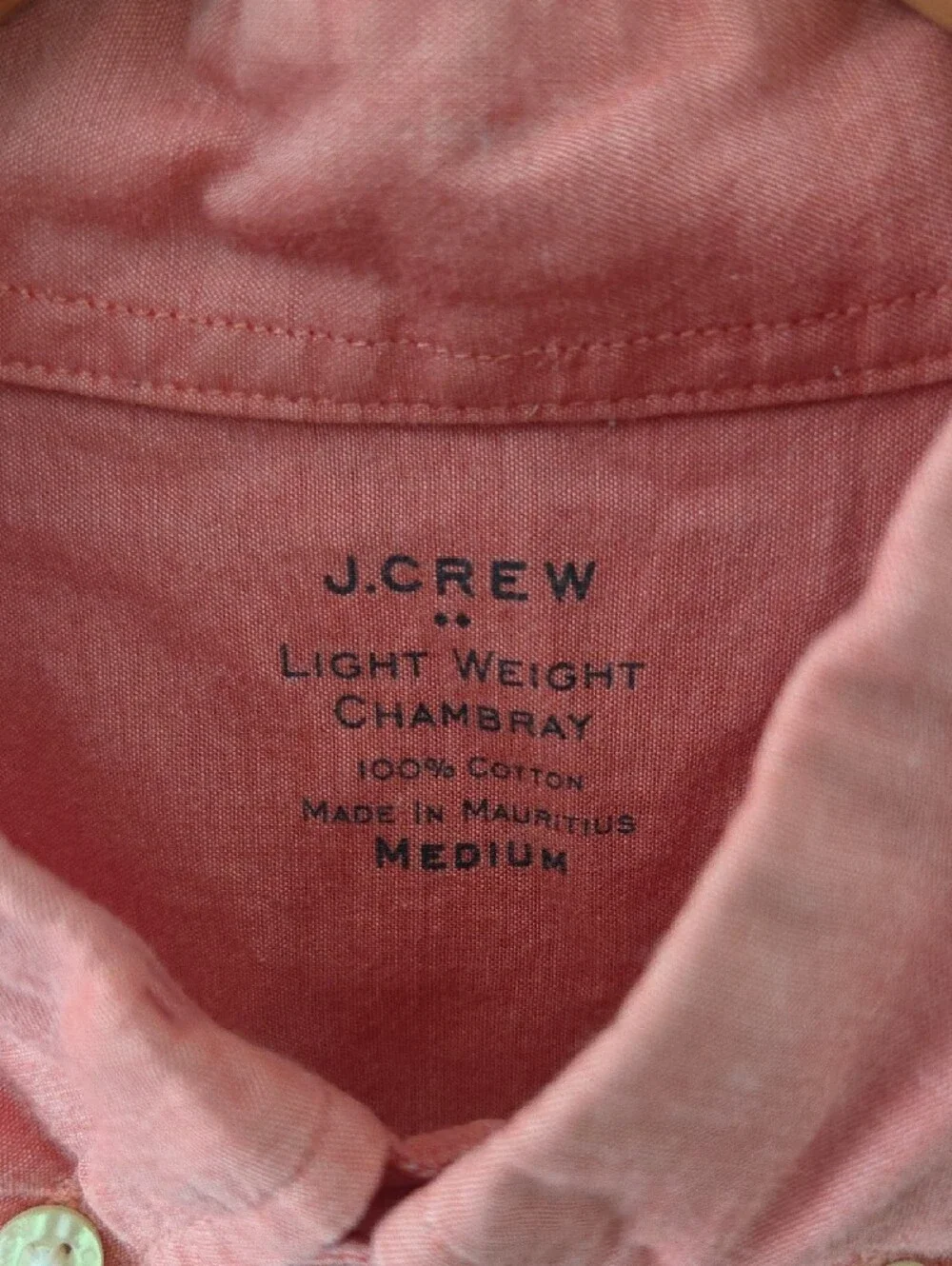 J. Crew sleeve worn coral