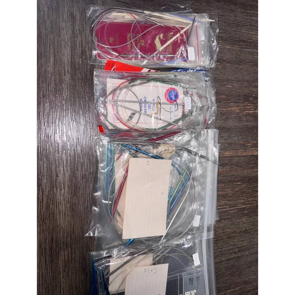 Vintage Susan Bates Boye Balene Circular Knitting Needles Lot Assorted Sizes