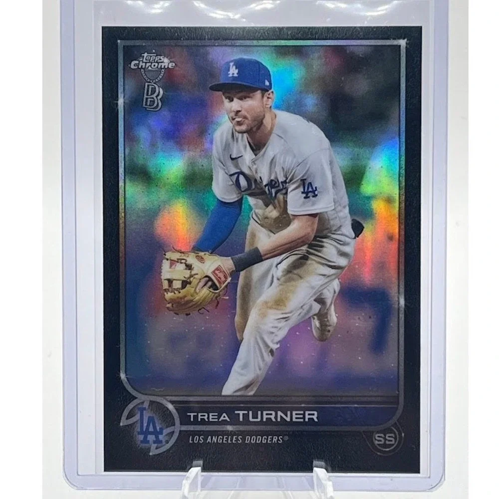 Trea Turner Refractor 2022 Topps Chrome Ben Baller 190 MLB Los Angeles Dodgers