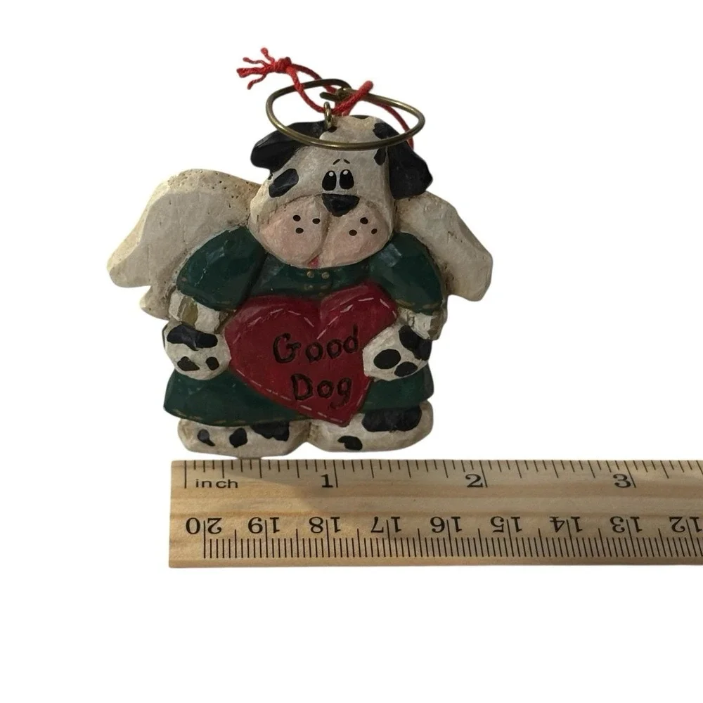 Eddie Walker Dog Angel Christmas Ornament Heart Good‎ Dog Halo Cottage Animal