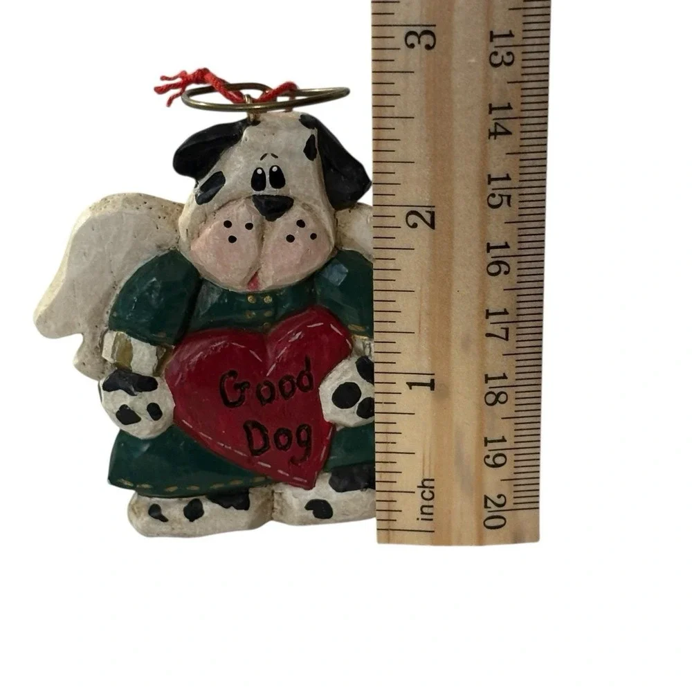 Eddie Walker Dog Angel Christmas Ornament Heart Good‎ Dog Halo Cottage Animal