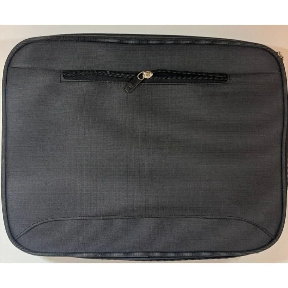 iHome Laptop Sleeve Case Bag 15.6 Inch Durable Zipper External Pocket Black Grey