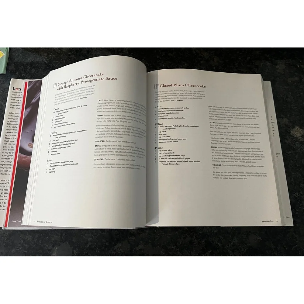 Bon Appetit‎ Desserts Cookbook Barbara Fairchild Sweet Wonderful Recipes 2010
