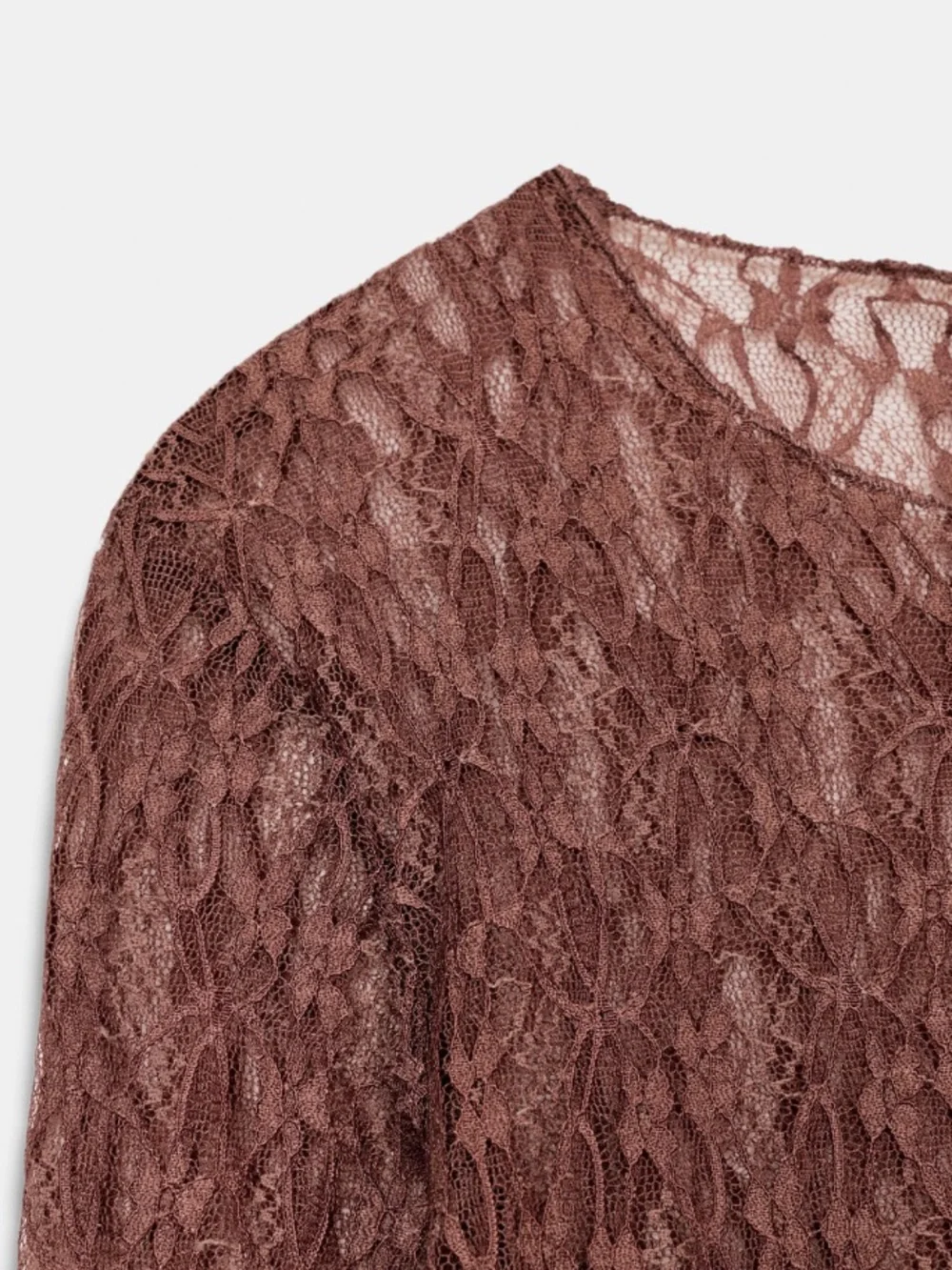 Zara NWT long sleeve lace top 3641/874
