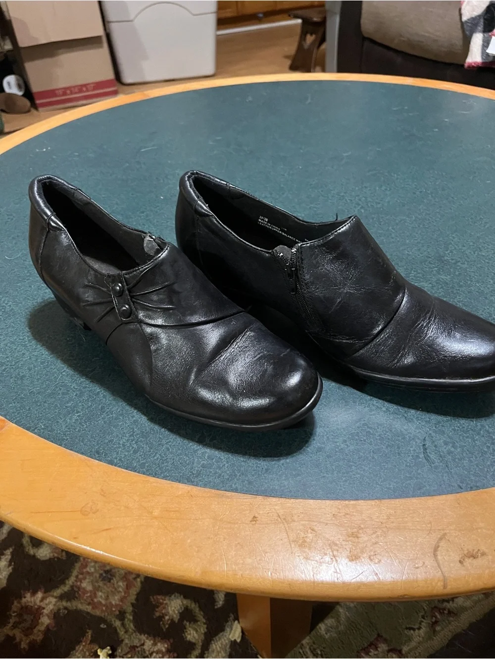 Clarks classic black