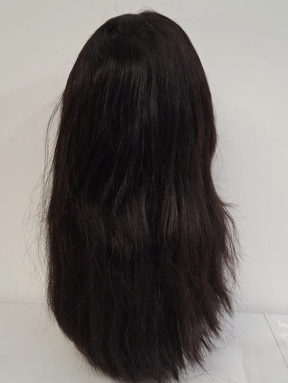 Dark Brown Synthetic Wig - Natural Straight Style