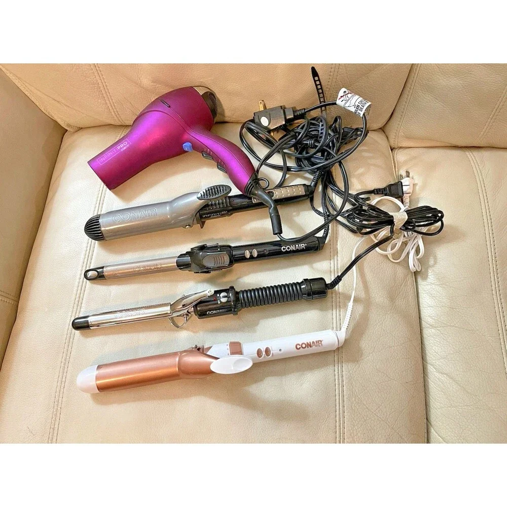 Conair Hair Dryer Infinti Pro Curling Iron Bundle Lot