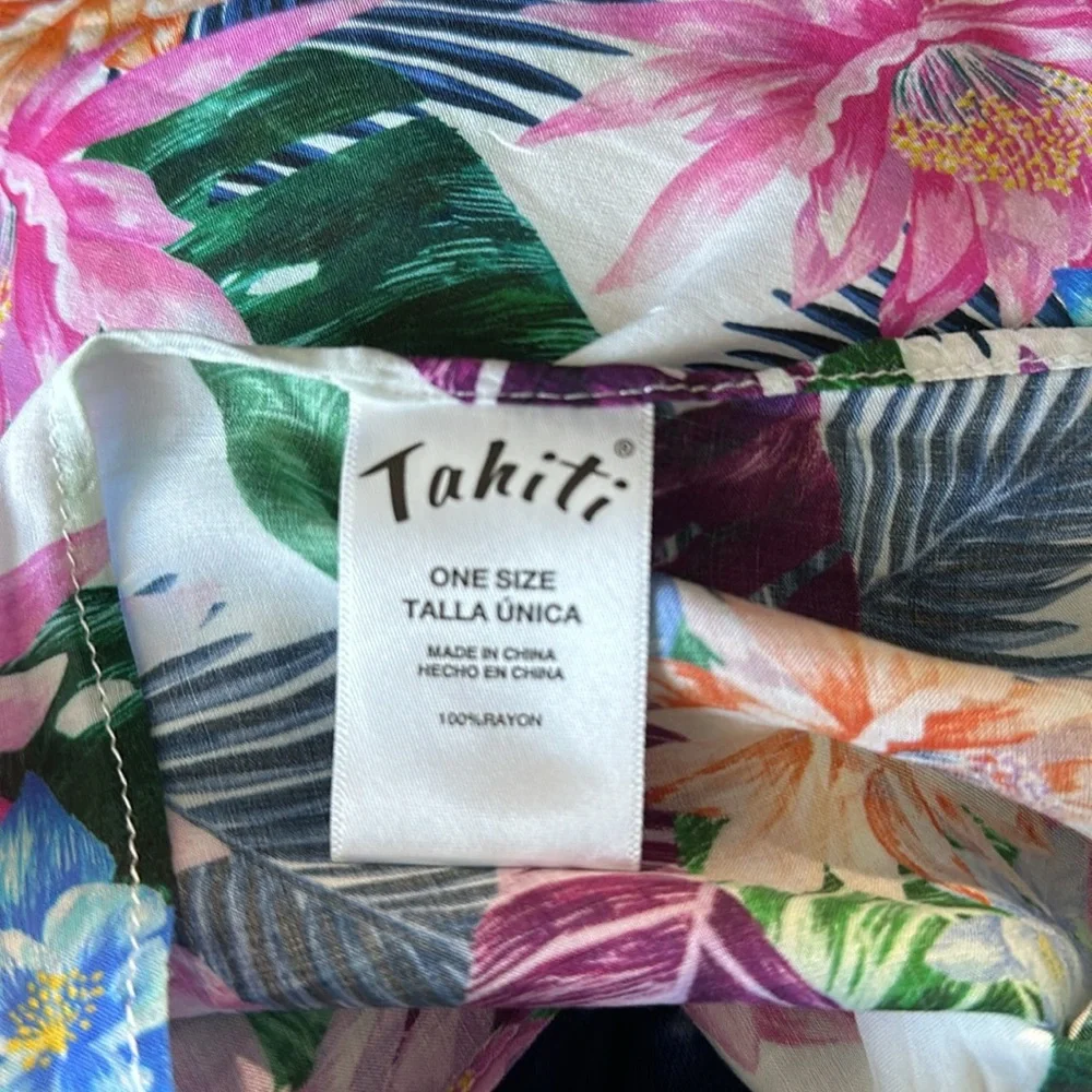 CHIC FLORAL COLORFUL SCARF/SARONG