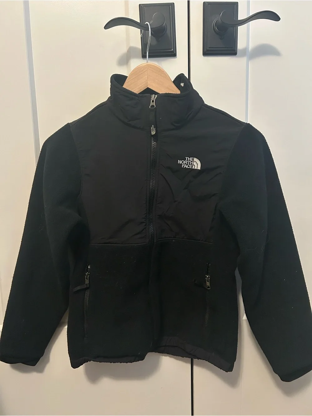 The North Face Black Kids Fleece Jacket with Wind Panel