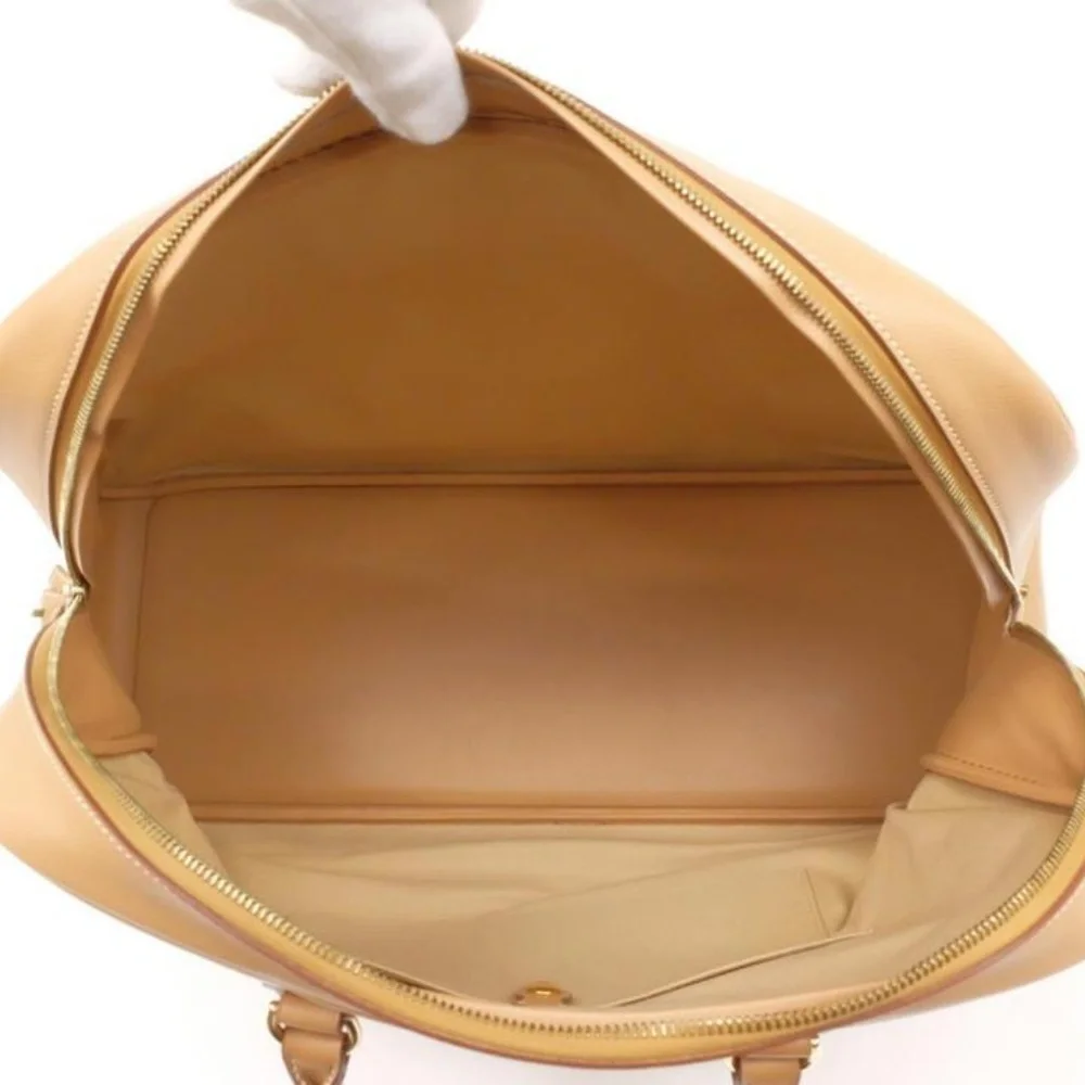 Hermès Gold Samplon Travel Boston Duffle Bag