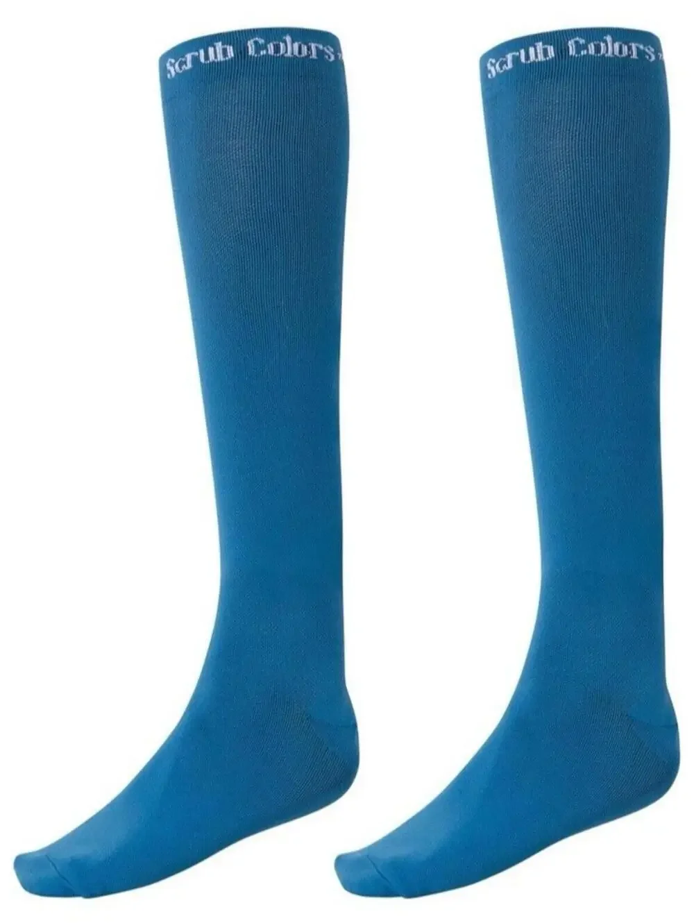 Scrub Colors Compression Socks 8-15mmHg Royal Blue Knee High Support Hose S/M
