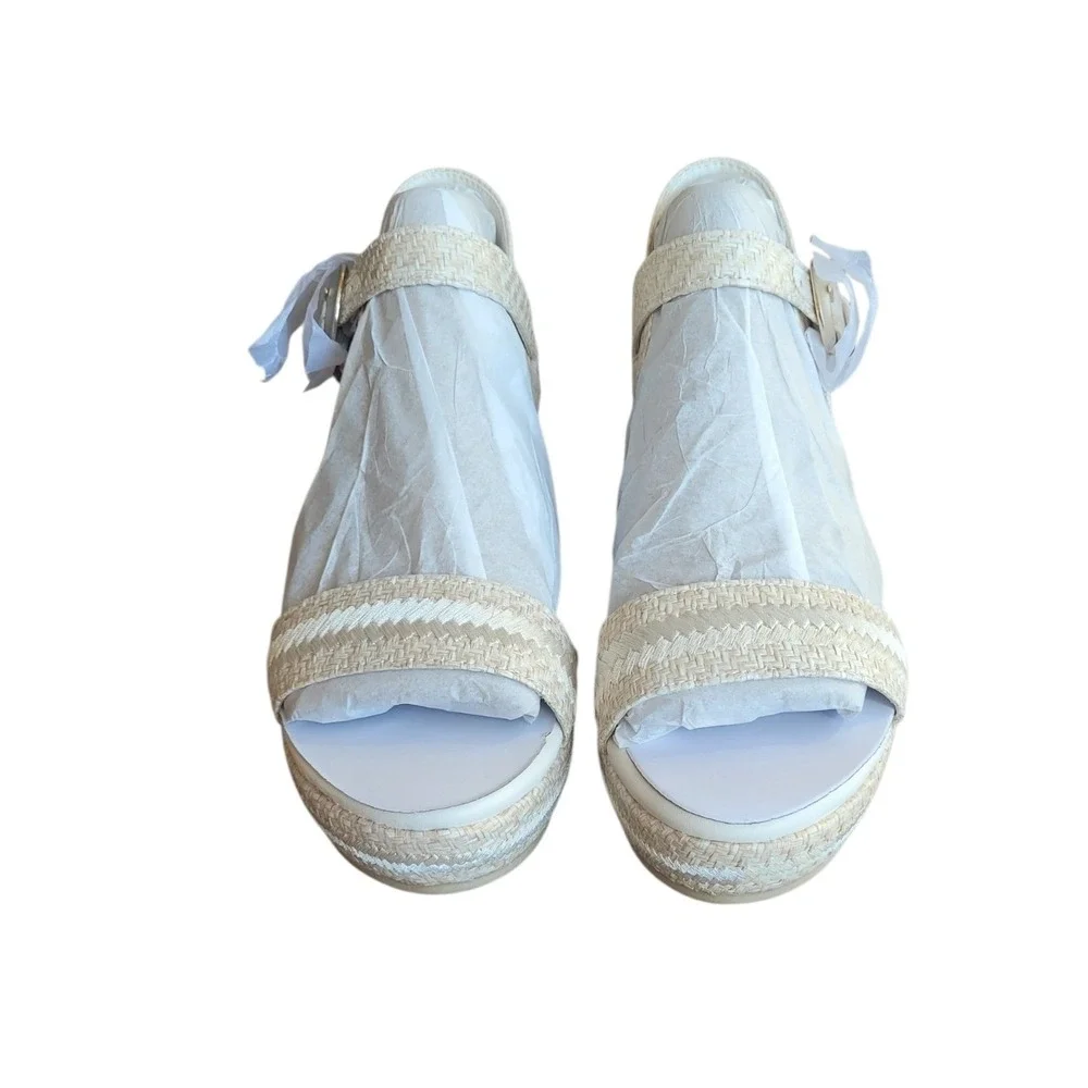 NATURALIZER 12M Eggshell Stella Wedge Sandal Women