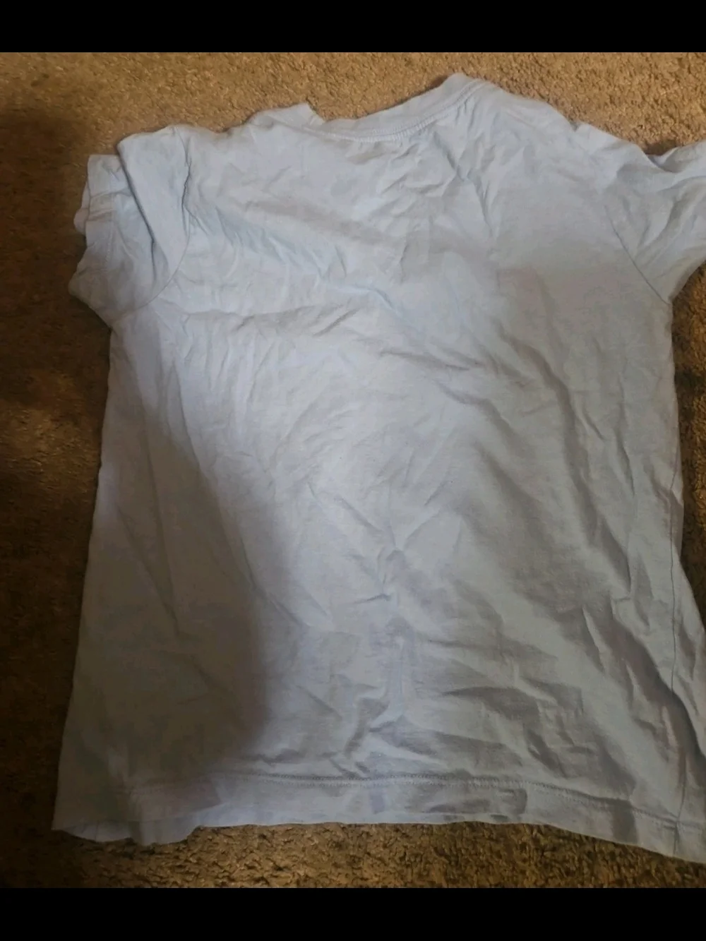 Nike Light Blue Tee with Navy Script Logo