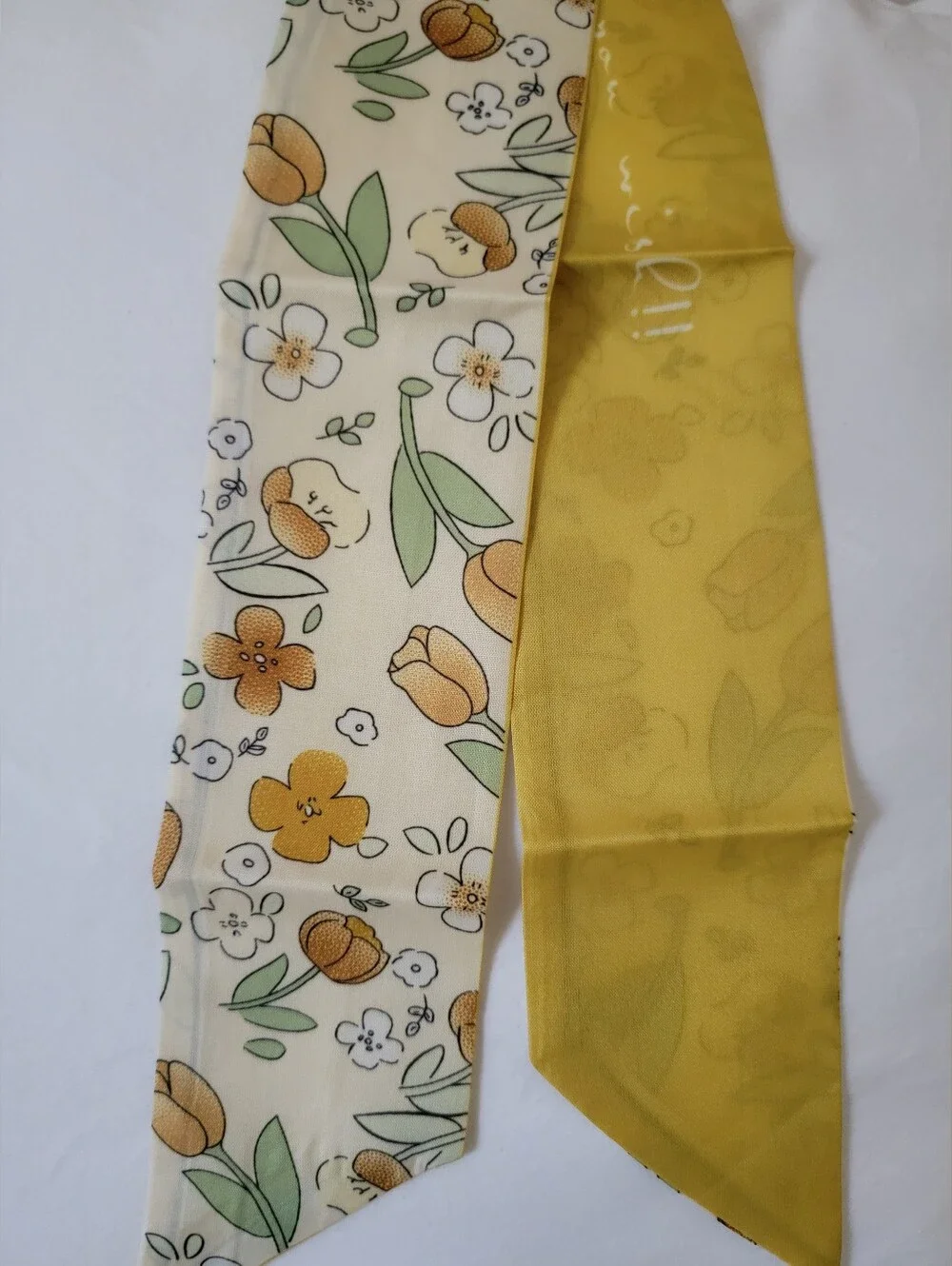 Mustard and Cream Scarf