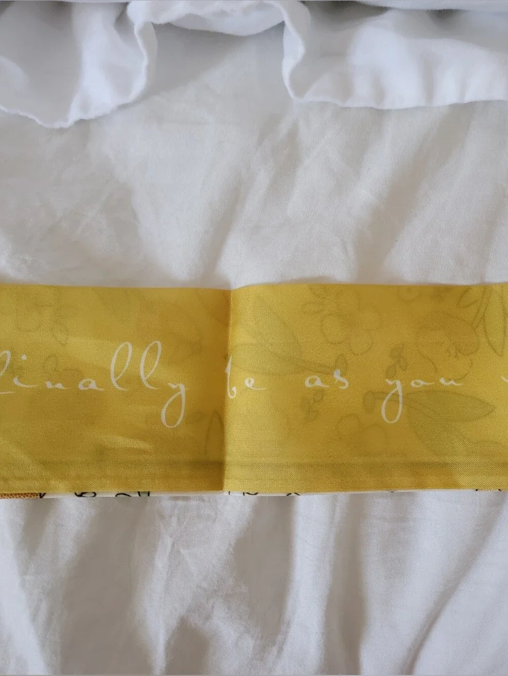 Mustard and Cream Scarf