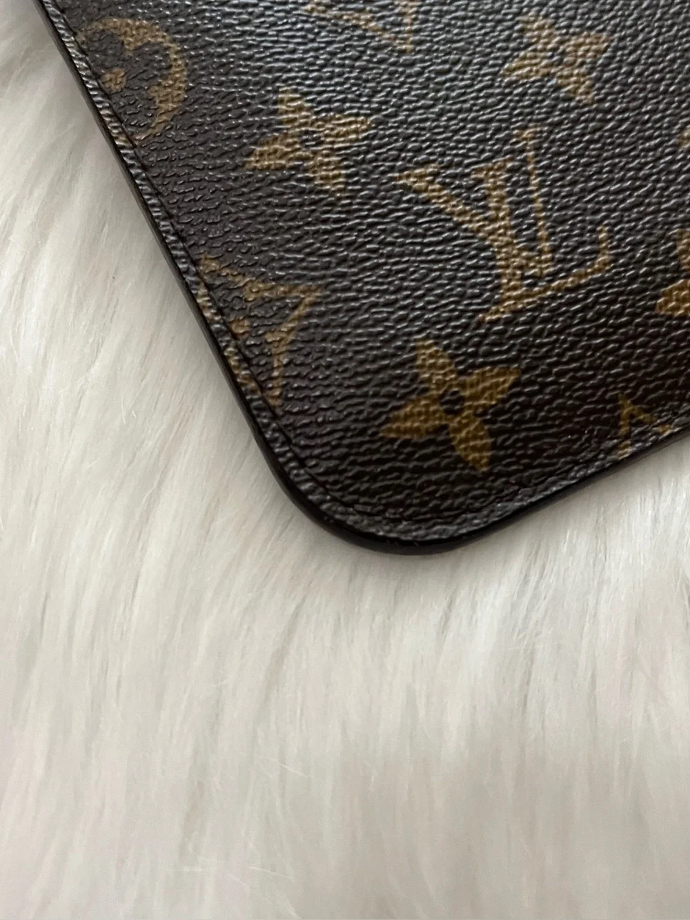 LOUIS VUITTON Monogram Brown Pouchette Hobo Mini Bag Pouch Baguette