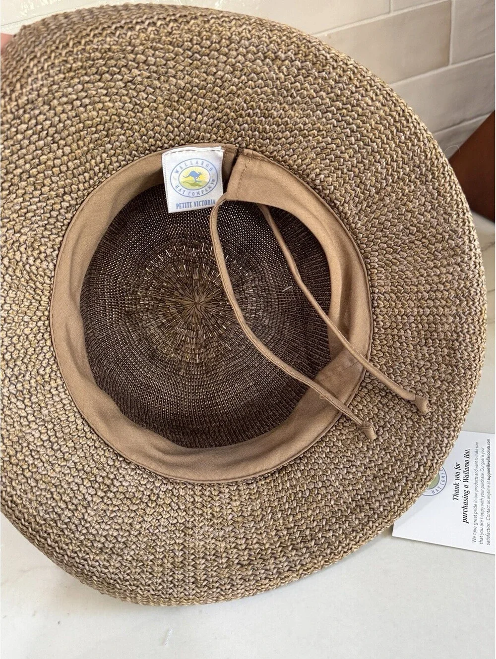 Wallaroo Hat Company Petite Victoria sun hat Shade Suede