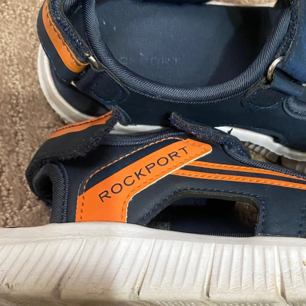 Rockport Kids' Blue and Orange Size 13 Sandals Summer Unisex Fall Casual