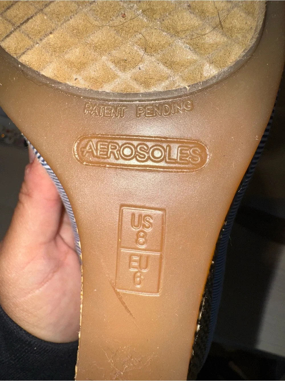 AEROSOLES striped navy