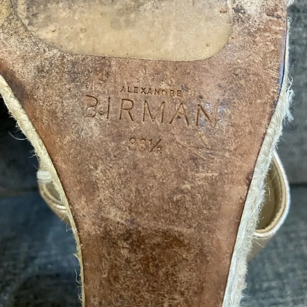 Alexandre Birman metallic gold