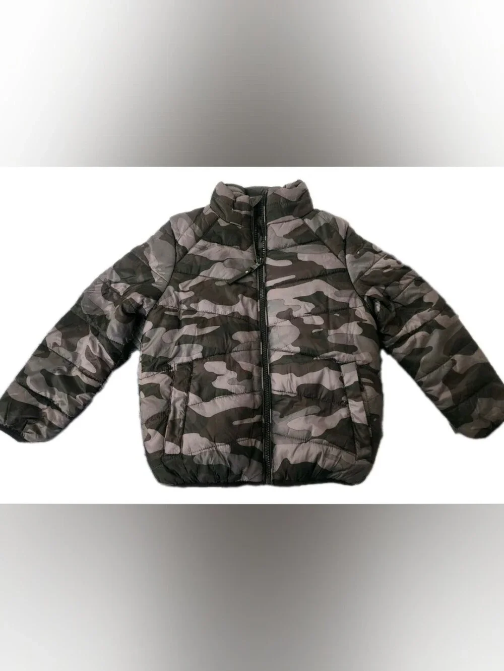 NWT Urban Republic Boys 4T Camo Quilted Puffer Jacket Faux Fur Lined
