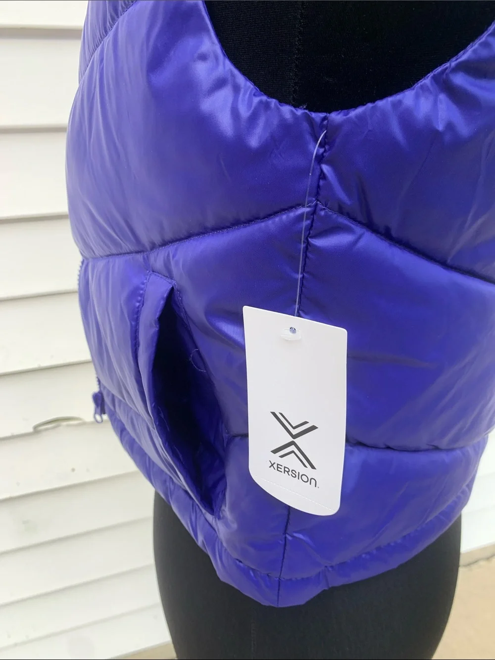 Xersion Purple Puffer Vest