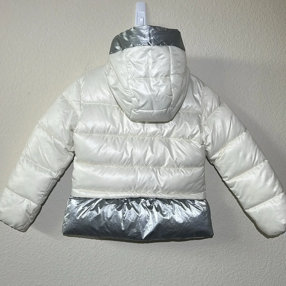 Michael Kors Puffer Coat Metallic Color Block