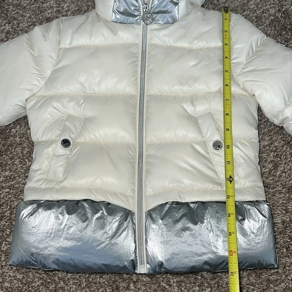 Michael Kors Puffer Coat Metallic Color Block