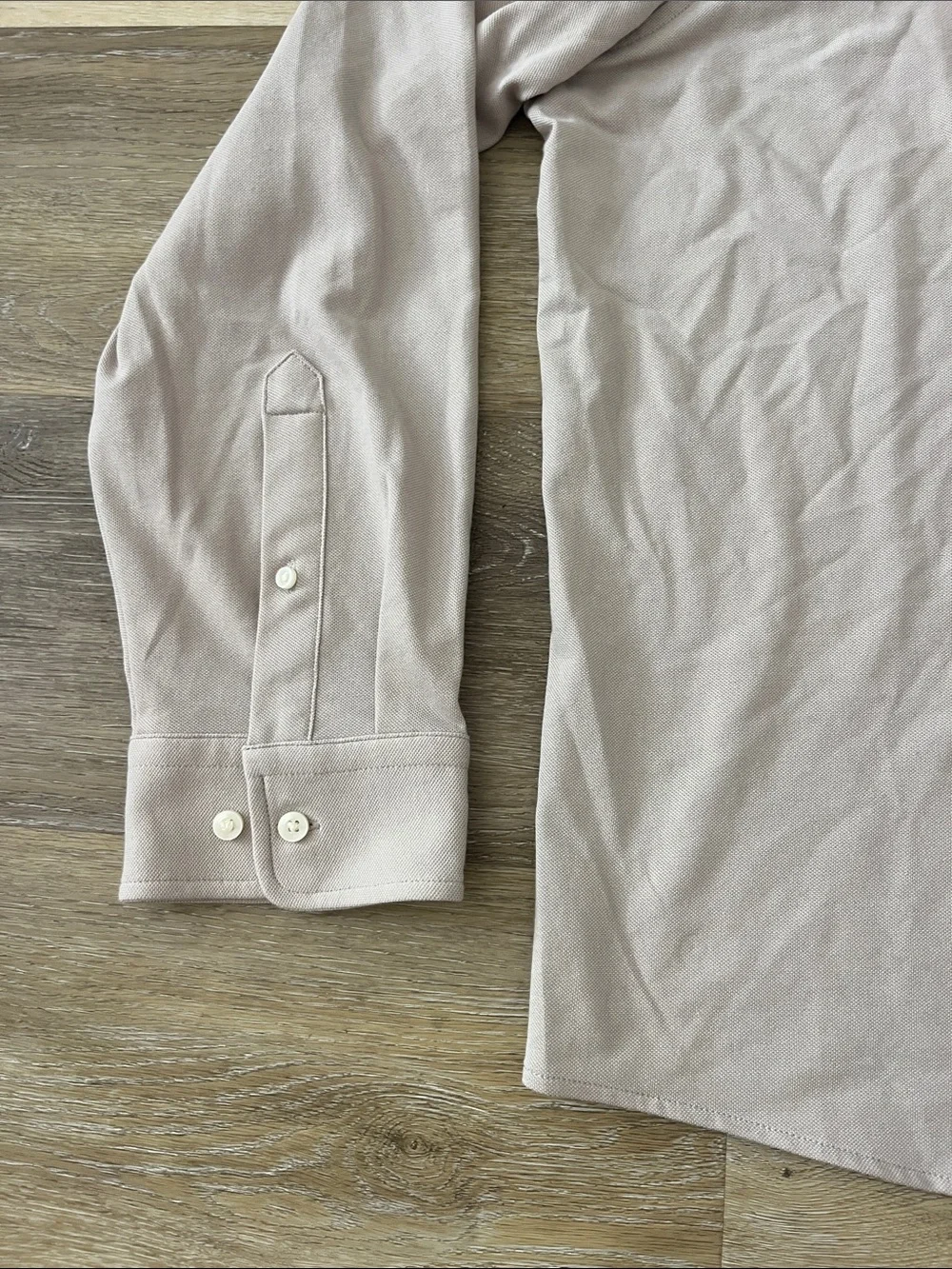 NWT Goodfellow & Co Pique Button Down Dress Shirt Taupe Size XXL