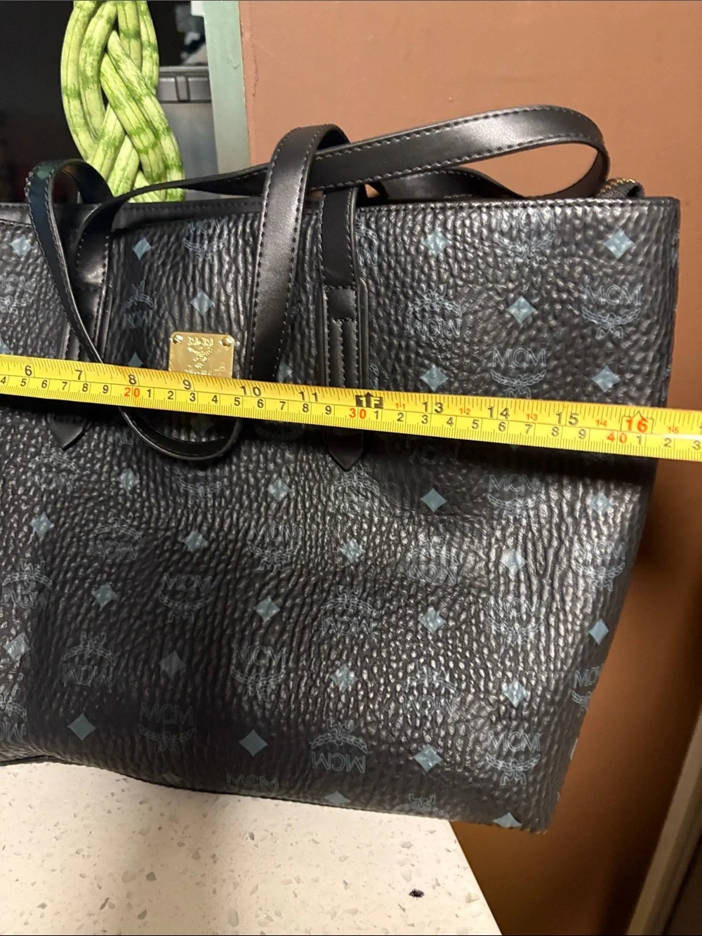 Black Designer-Style Men's Tote Bag