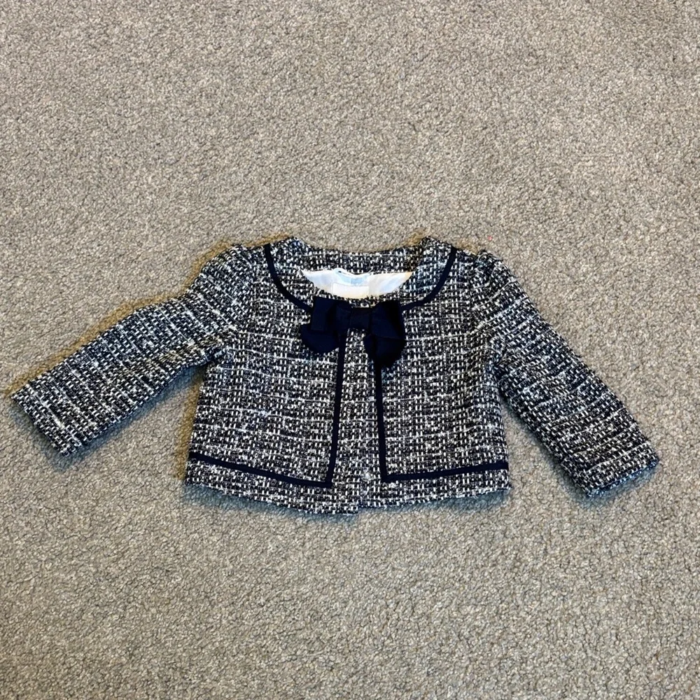 Janie and Jack Navy Tweed girls 2T Jacket