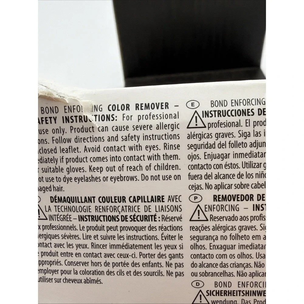 Schwarzkopf Professional Bond Enforcing Color Remover Kit 5 Applications x 1.05