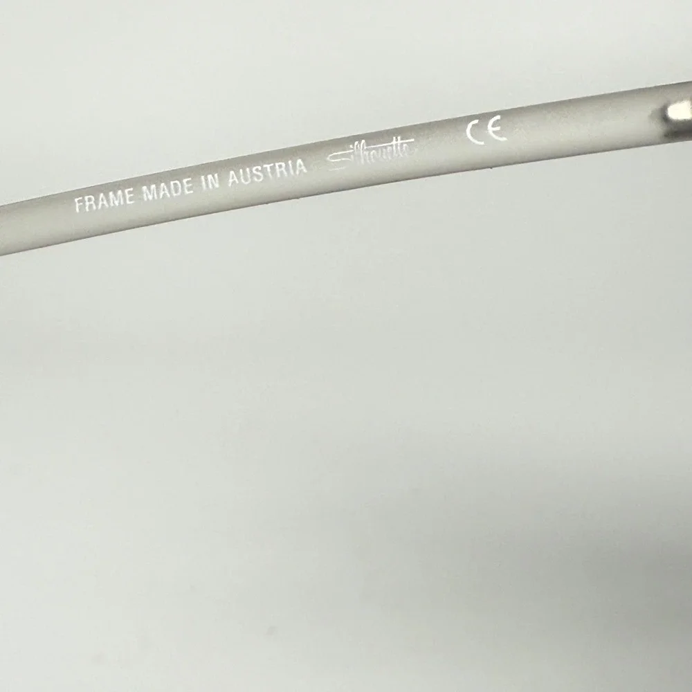 Silhouette Rimless Eyeglasses Frame Gold White 4520 20 6054 54-17 135 Austria‎