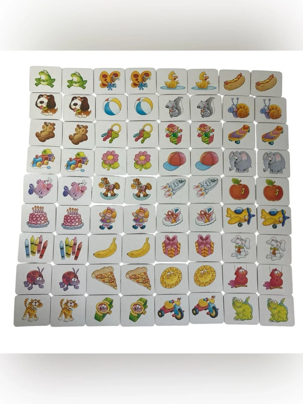 VTG 2001 Milton Bradley Original Memory Game Card Matching Complete 72 Cards