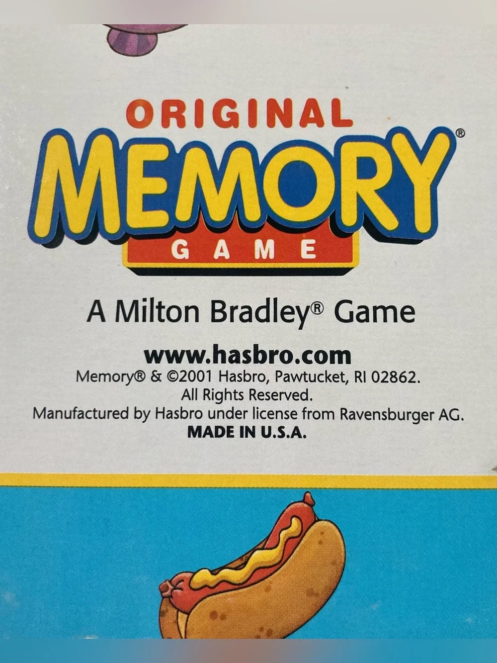 VTG 2001 Milton Bradley Original Memory Game Card Matching Complete 72 Cards