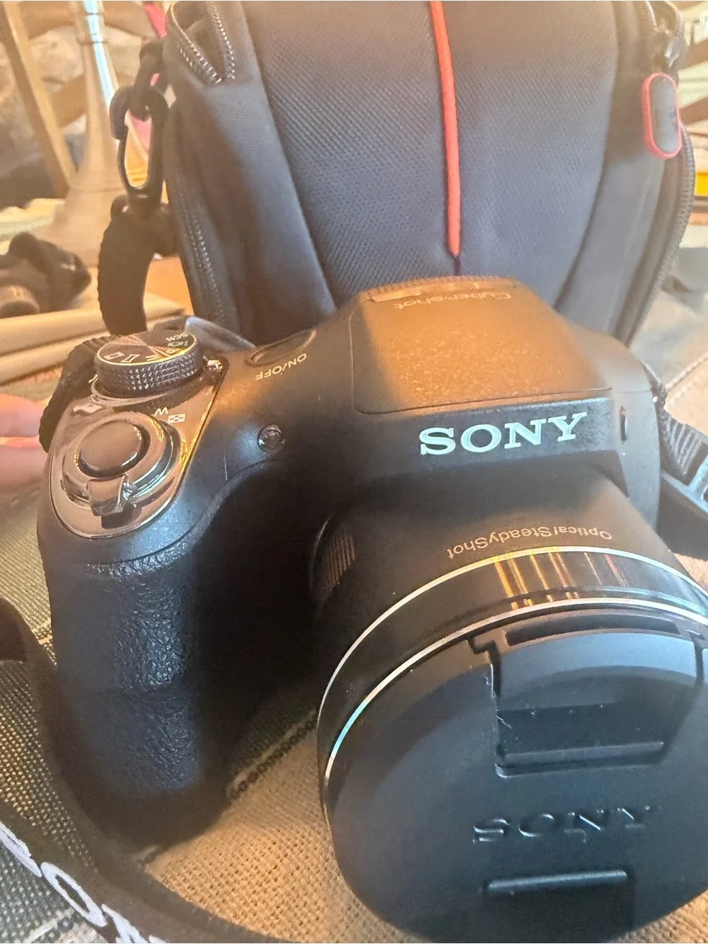 Sony Black Camera with Black Lens Cap