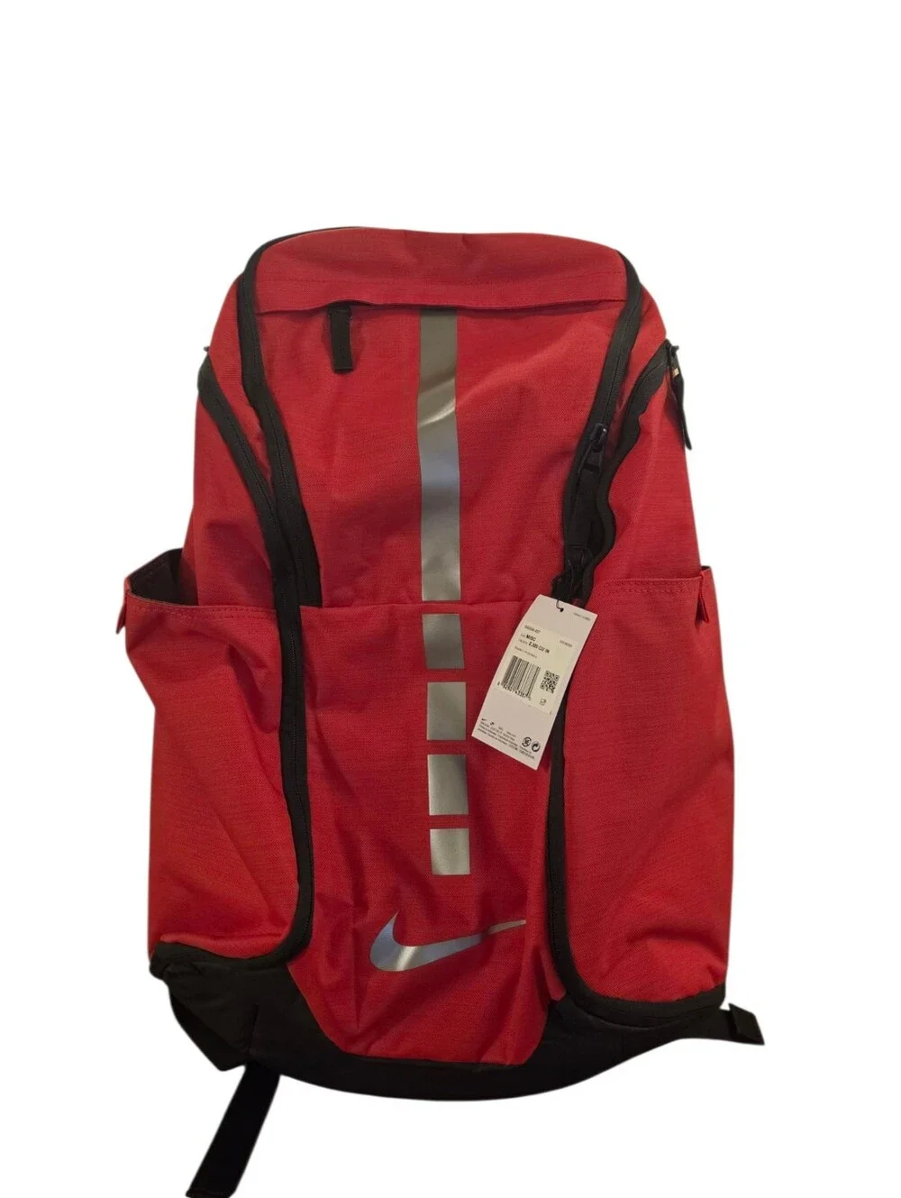 Nike Hoops Elite Pro Backpack Game Red Black Silver Basketball BA5554-657 38L