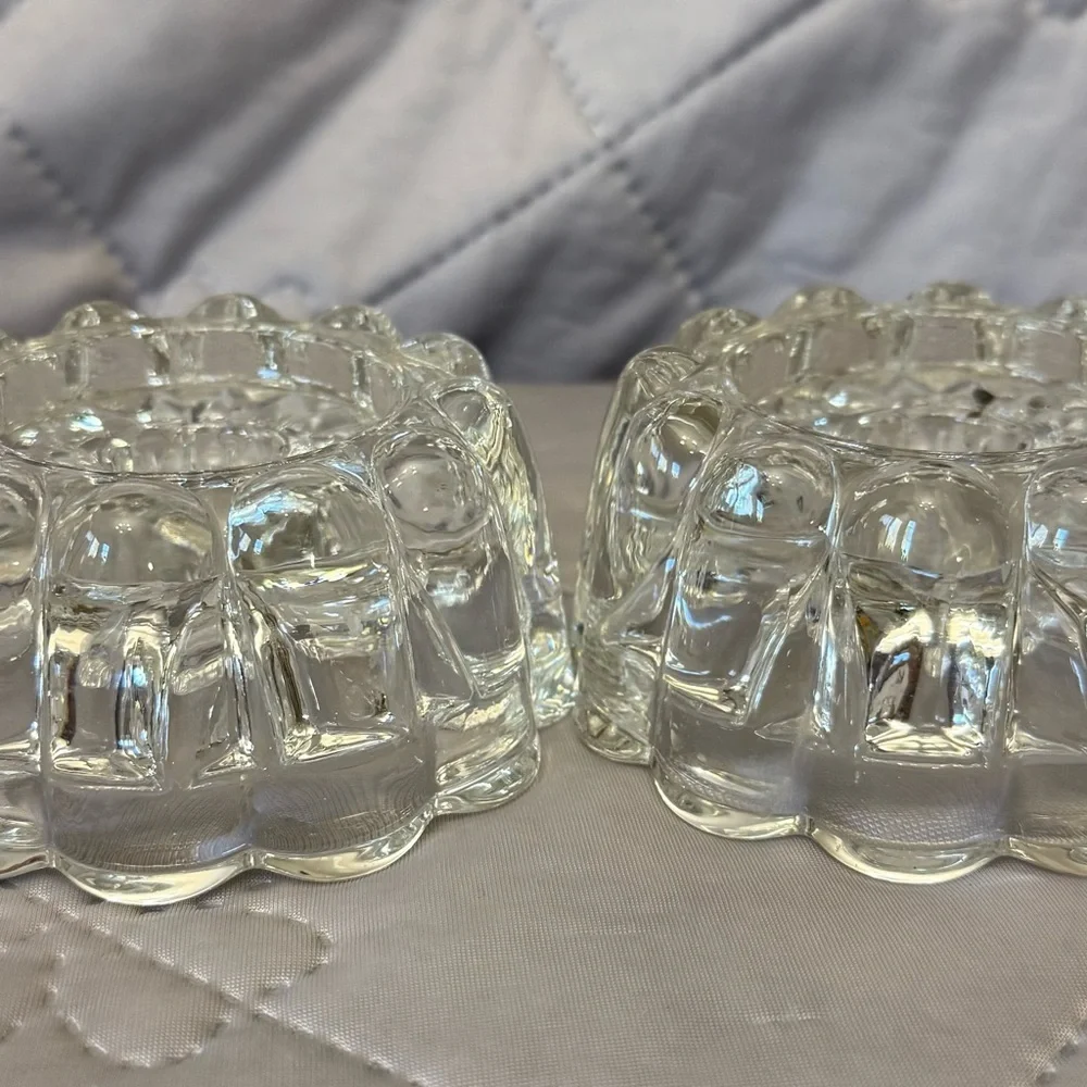 Vintage Princess House 24% Lead Crystal Taper Candle Holder: Elegant 80s (2)